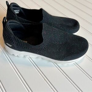 Skechers | GOwalk Classic Sparkle Slip-On Shoes Glitzy Black Women’s Size 7.5